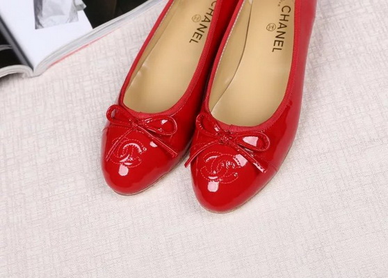 CHANEL Shallow mouth flat shoes Women--104